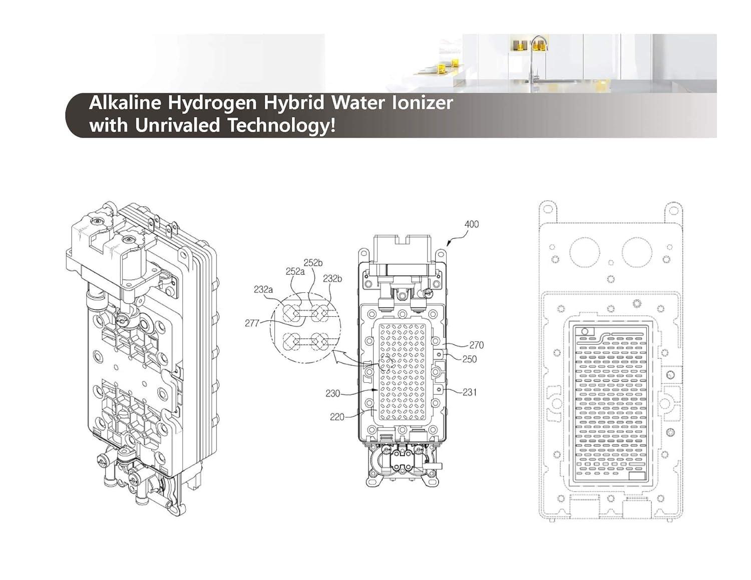 Tyent Black and Silver Alkaline Water Ionizer with Touchscreen