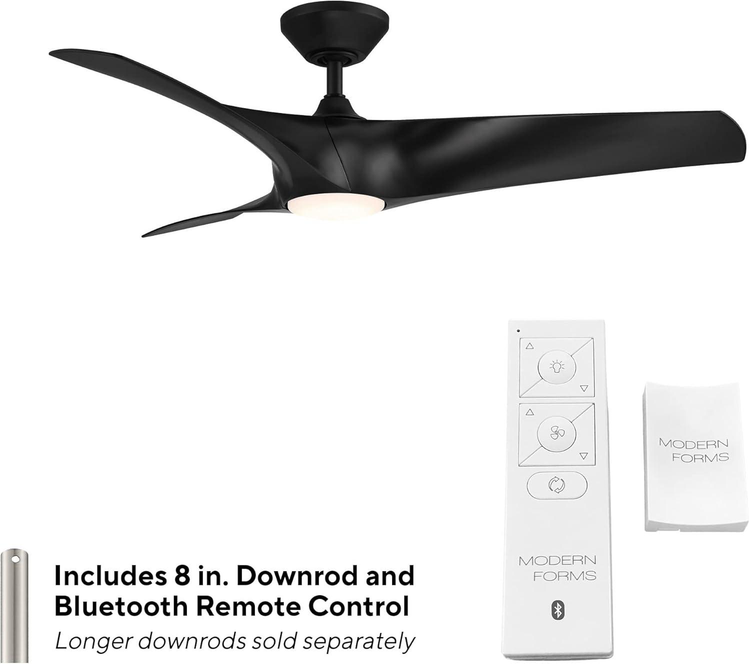 Zephyr 3 - Blade Outdoor/Indoor Smart Ceiling Fan with 2700K-3000K-4000K-5000K Selectable LED Light Kit and Remote Control Included