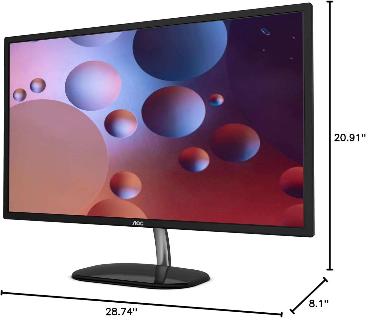 AOC 32" 2K QHD VA Panel Monitor with HDMI and DP