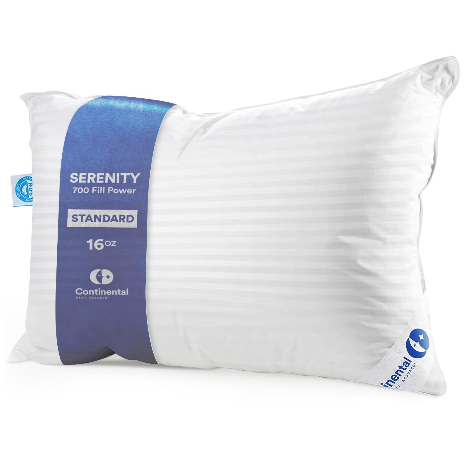 Continental Bedding 700-Soft Pillow, Standard (Pack of 1), White