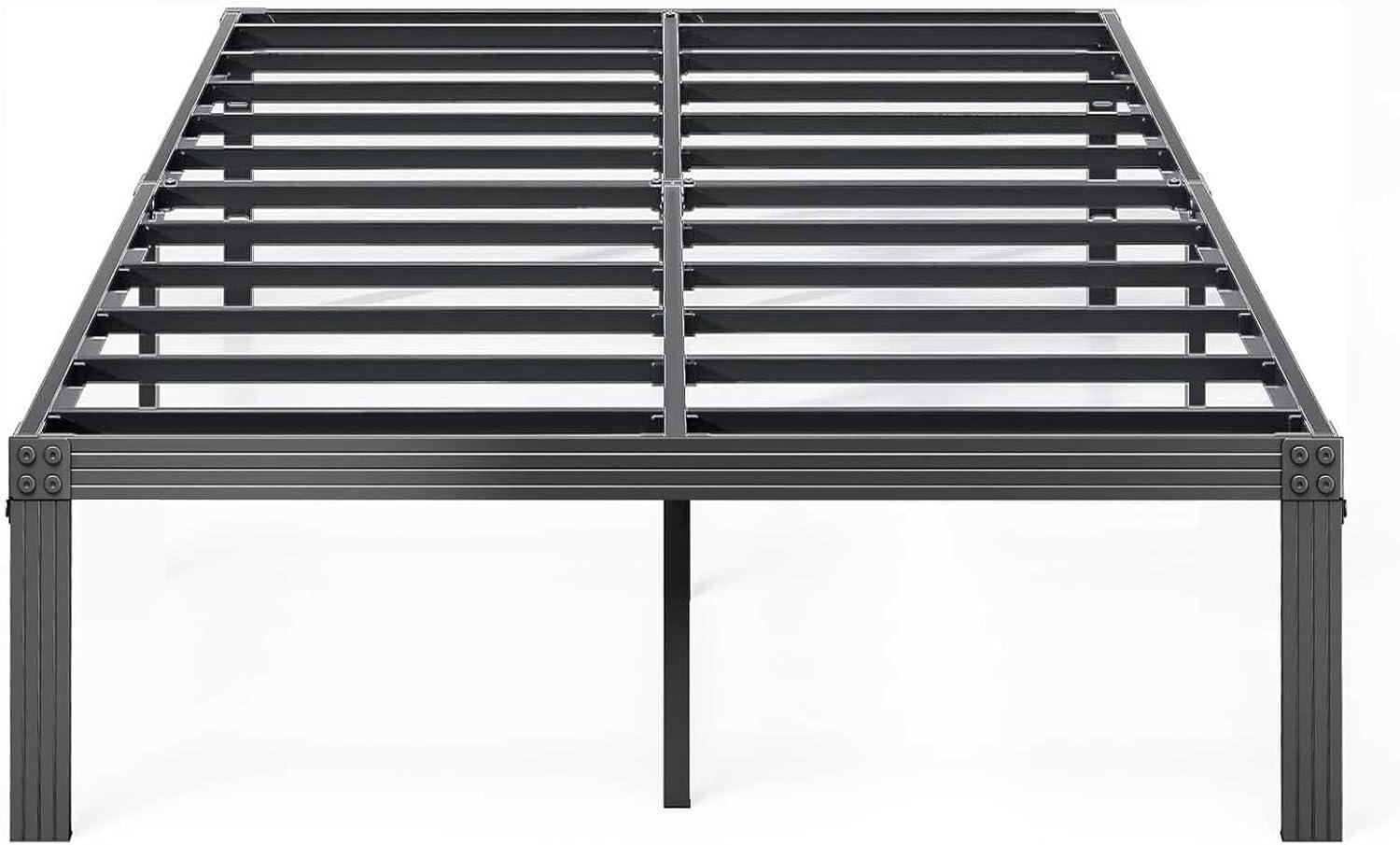 ULIESC 14" Heavy Duty Metal Platform Bed Frame, No Box Spring Needed, Queen Size