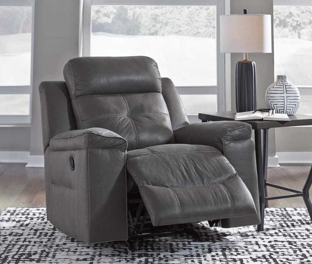 Signature Design by Ashley Jesolo Rocker Recliner in Dark Gray