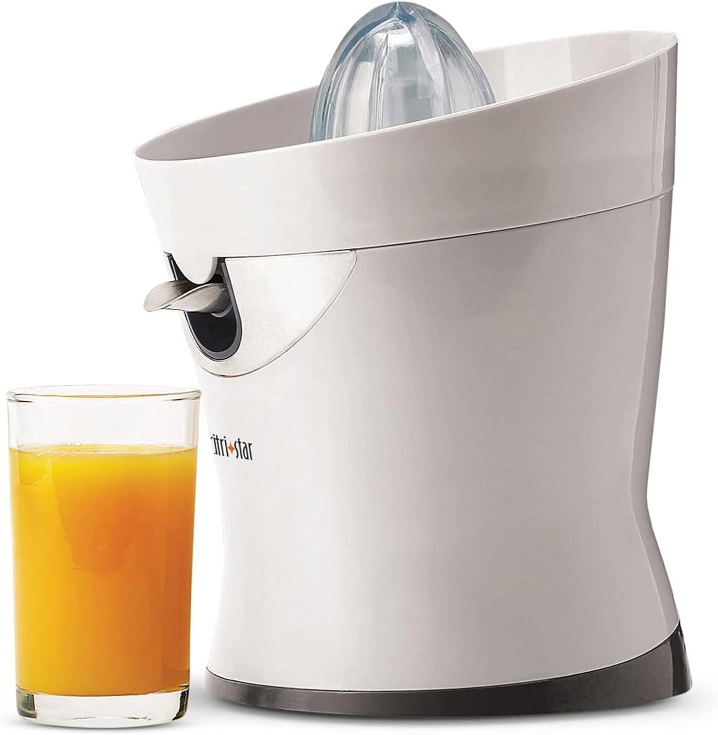 White Electric Stainless Steel Citrus Juicer