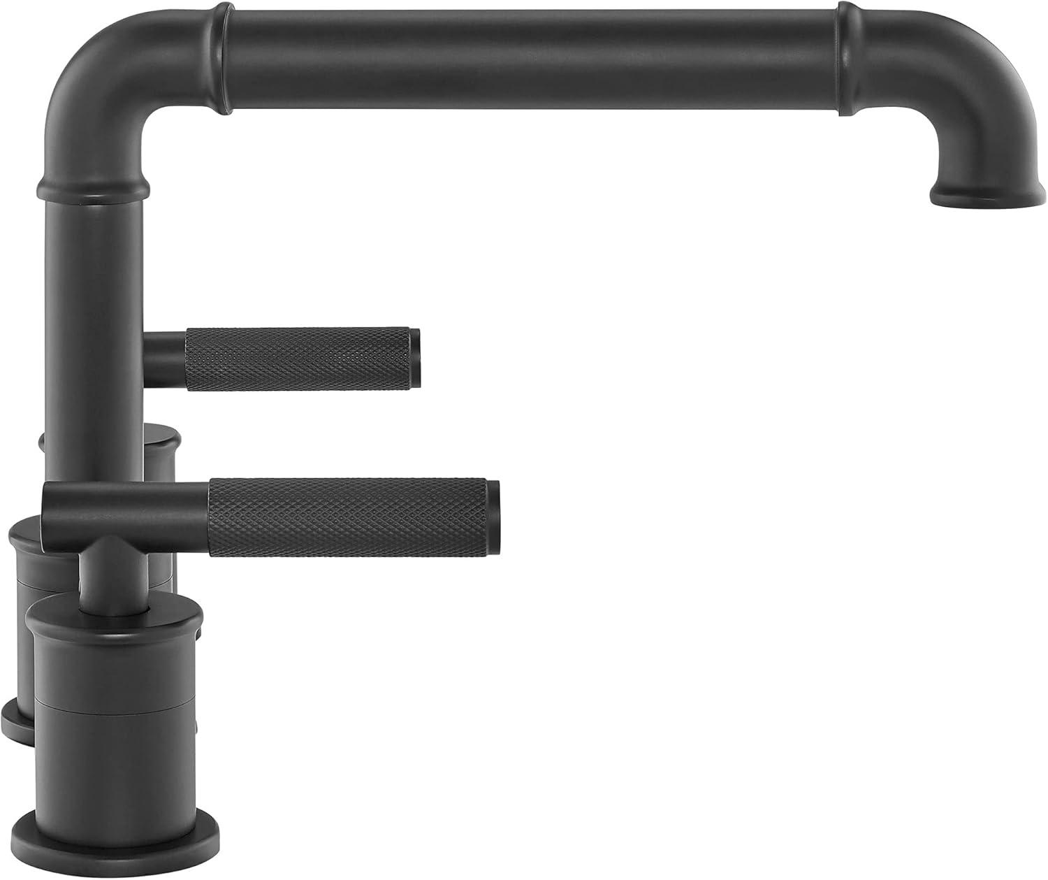 Avallon 8 in. Widespread, Sleek Handle, Bathroom Faucet