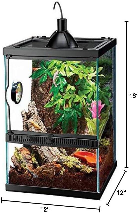 Zilla 11-Gallon Tropical Vertical Reptile Terrarium Kit with Halogen Lighting