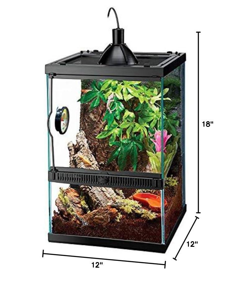 Zilla Tropical Reptile Vertical Starter Kit with Mini Halogen Lighting (ECOM)