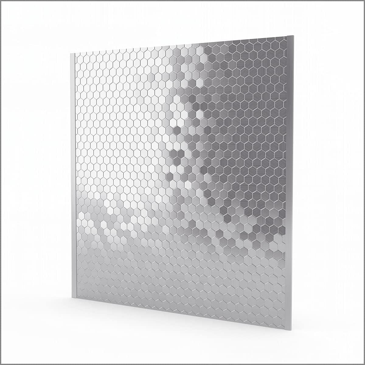 30'' W x 30'' L Metal Peel and Stick Mosaic Tile