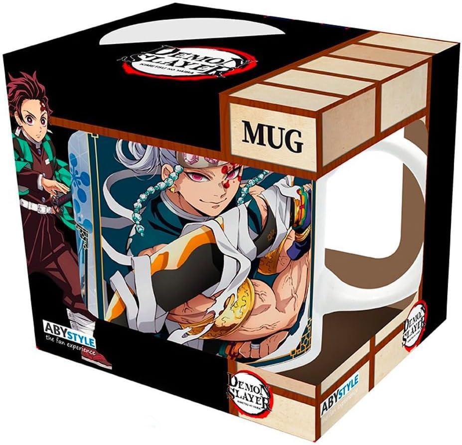 White Ceramic Tengen Uzui Anime Mug, 11 oz