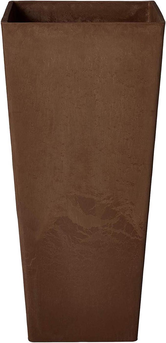 Eco-Modern 10 Gallon Chocolate Square Planter for Indoor & Outdoor