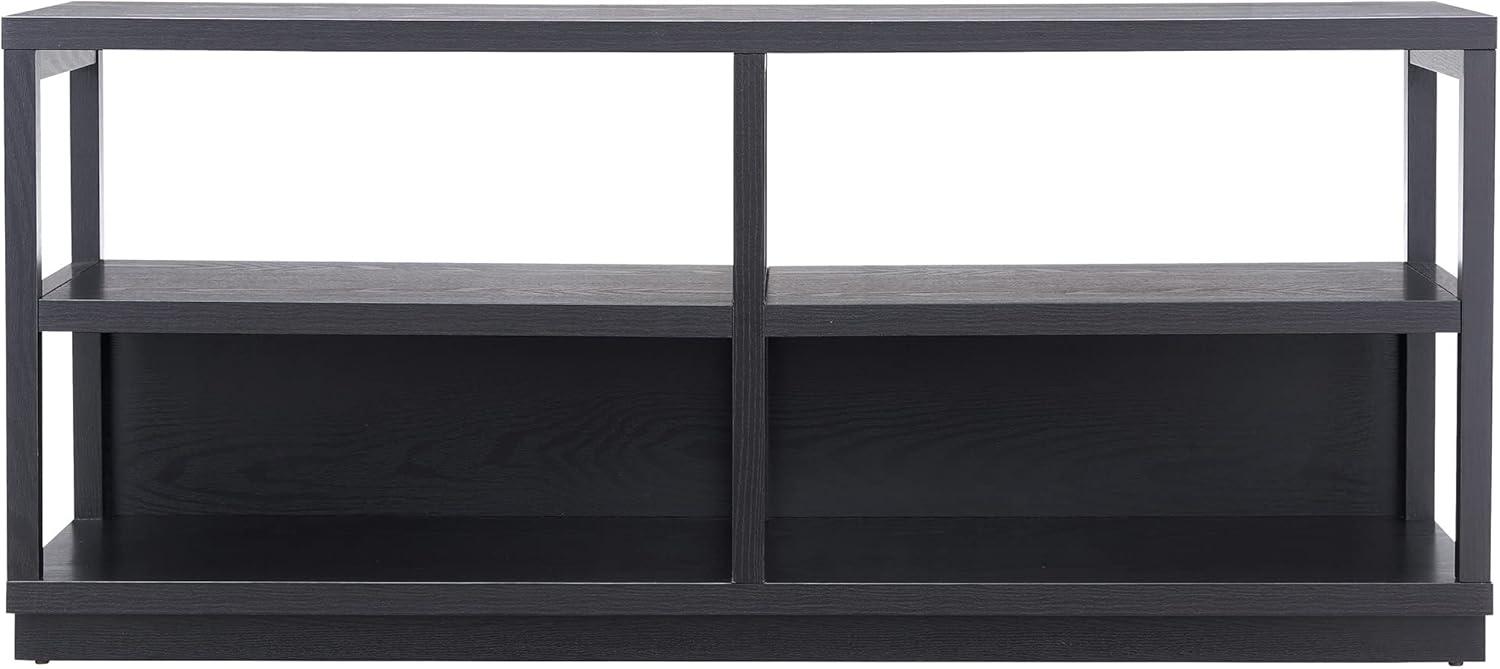 Thalia Modern Black MDF 55" TV Stand with Open Shelving