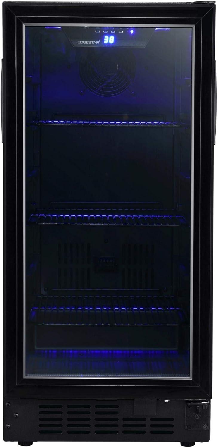 EdgeStar BBR901BL 15 Inch Wide 80 Can Built-In Beverage Center with Slim Design