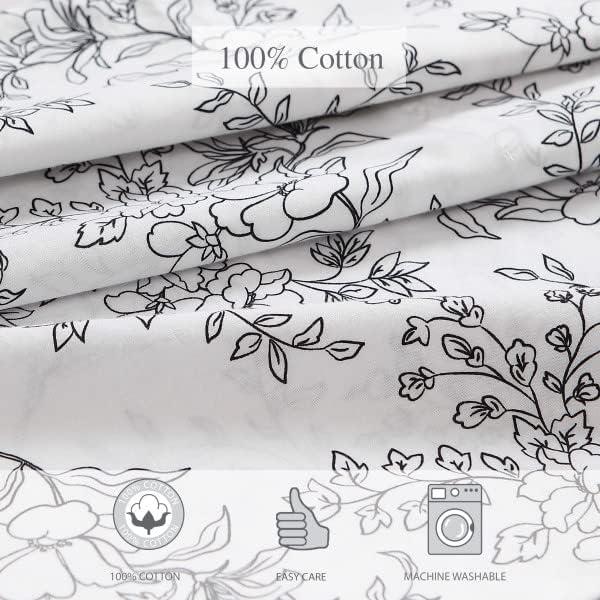 Printed Pattern Percale Cotton Sheet Set - Stone Cottage