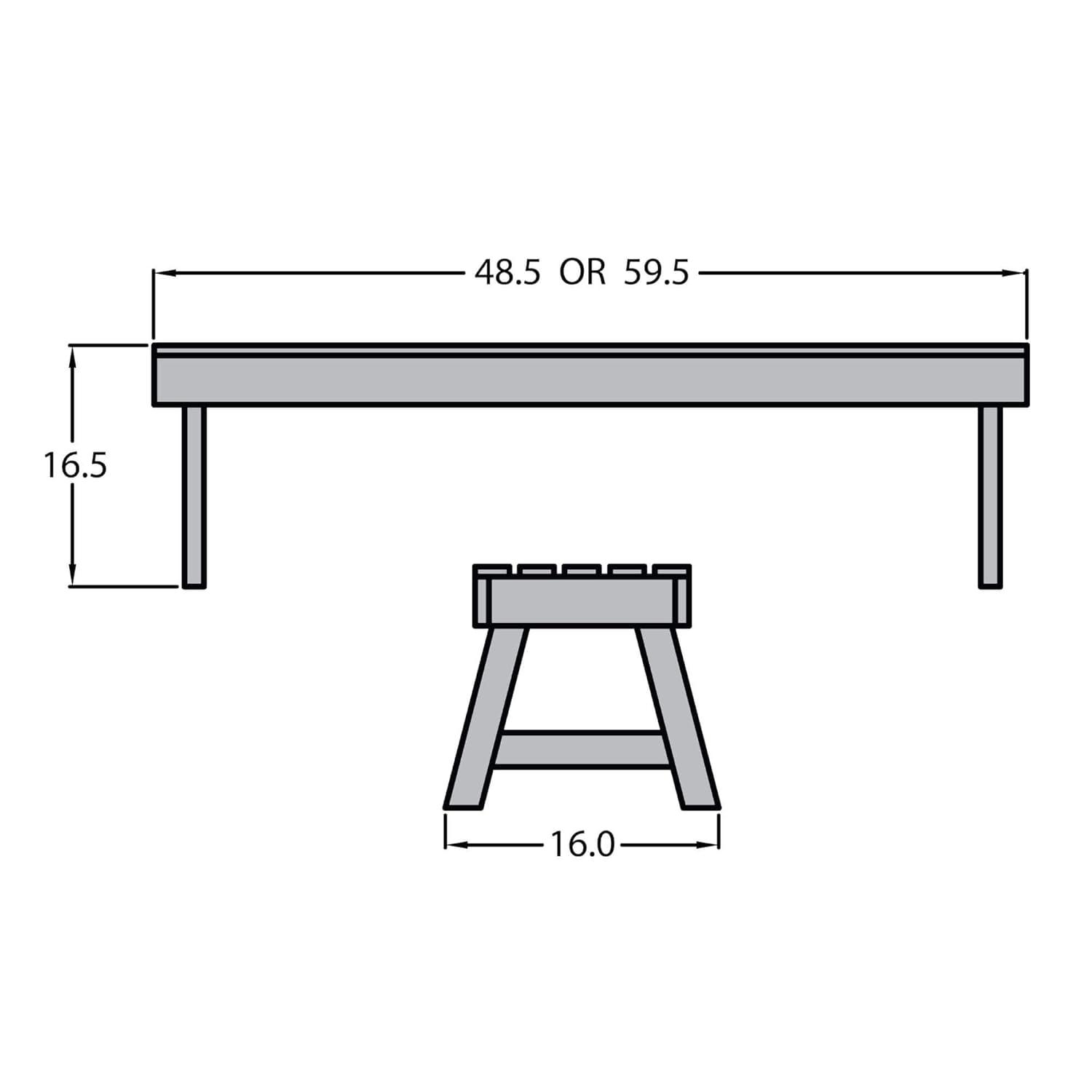 Weatherly Picnic Bench, 4ft