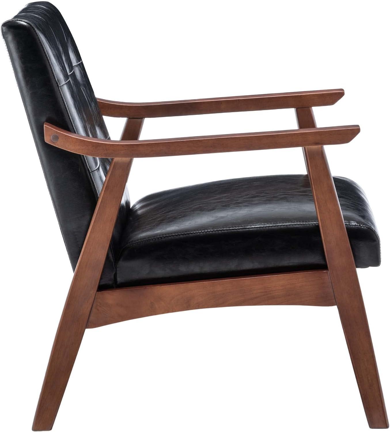 Convenience Concepts Take a Seat Natalie Accent Chair, Light Gray Fabric/Espresso
