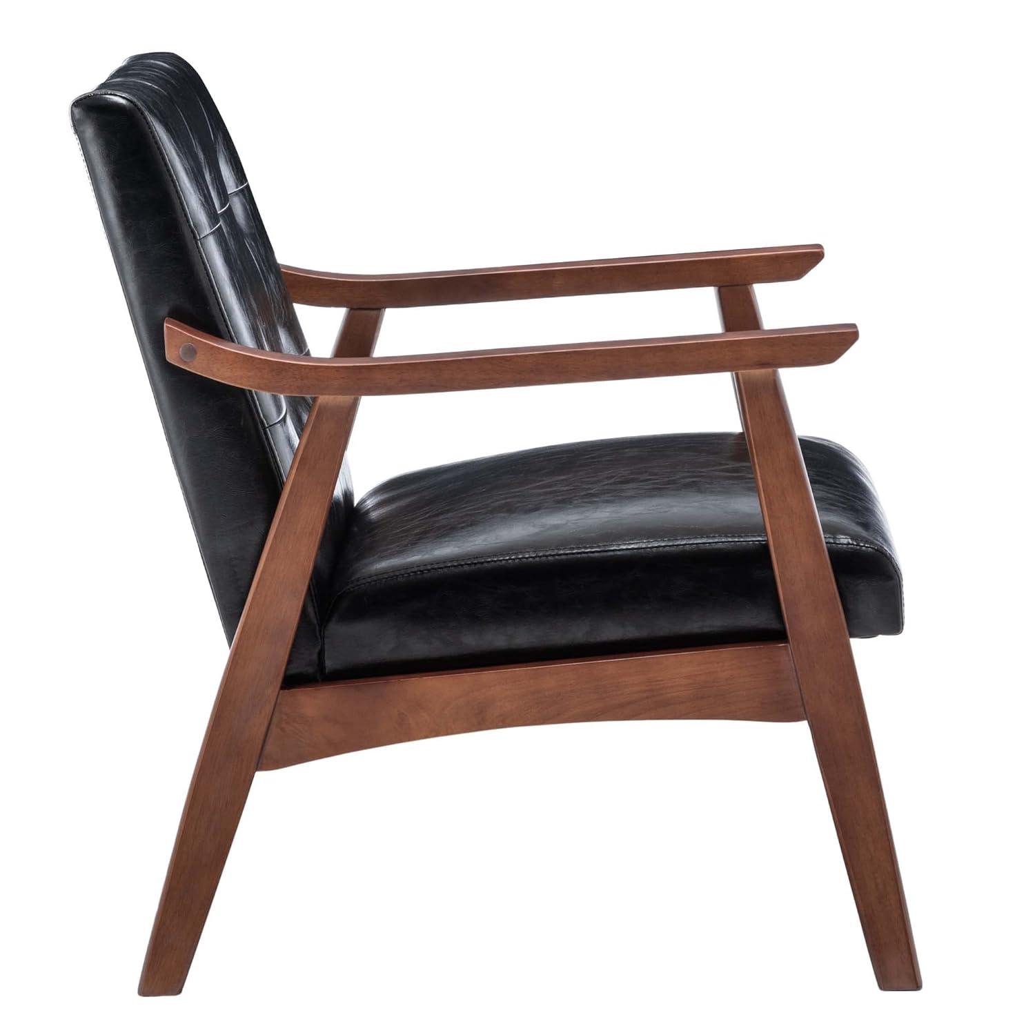 Convenience Concepts Take a Seat Natalie Accent Chair, Light Gray Fabric/Espresso