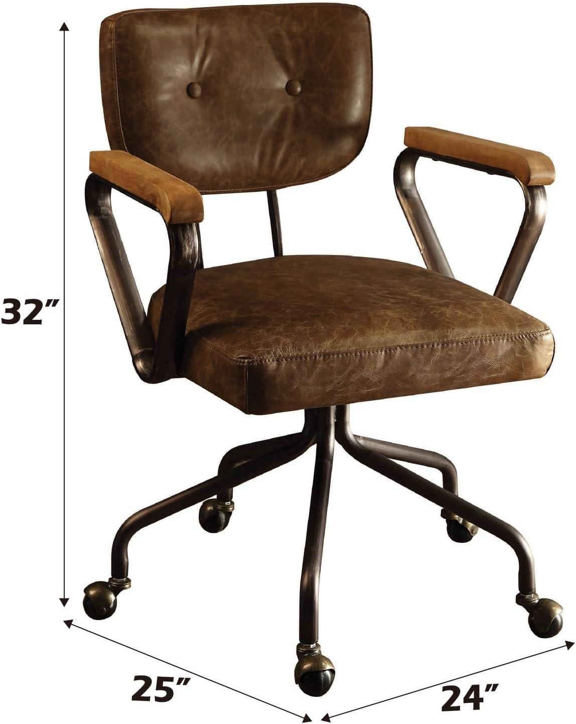 Hallie Genuine Leather Office Chair