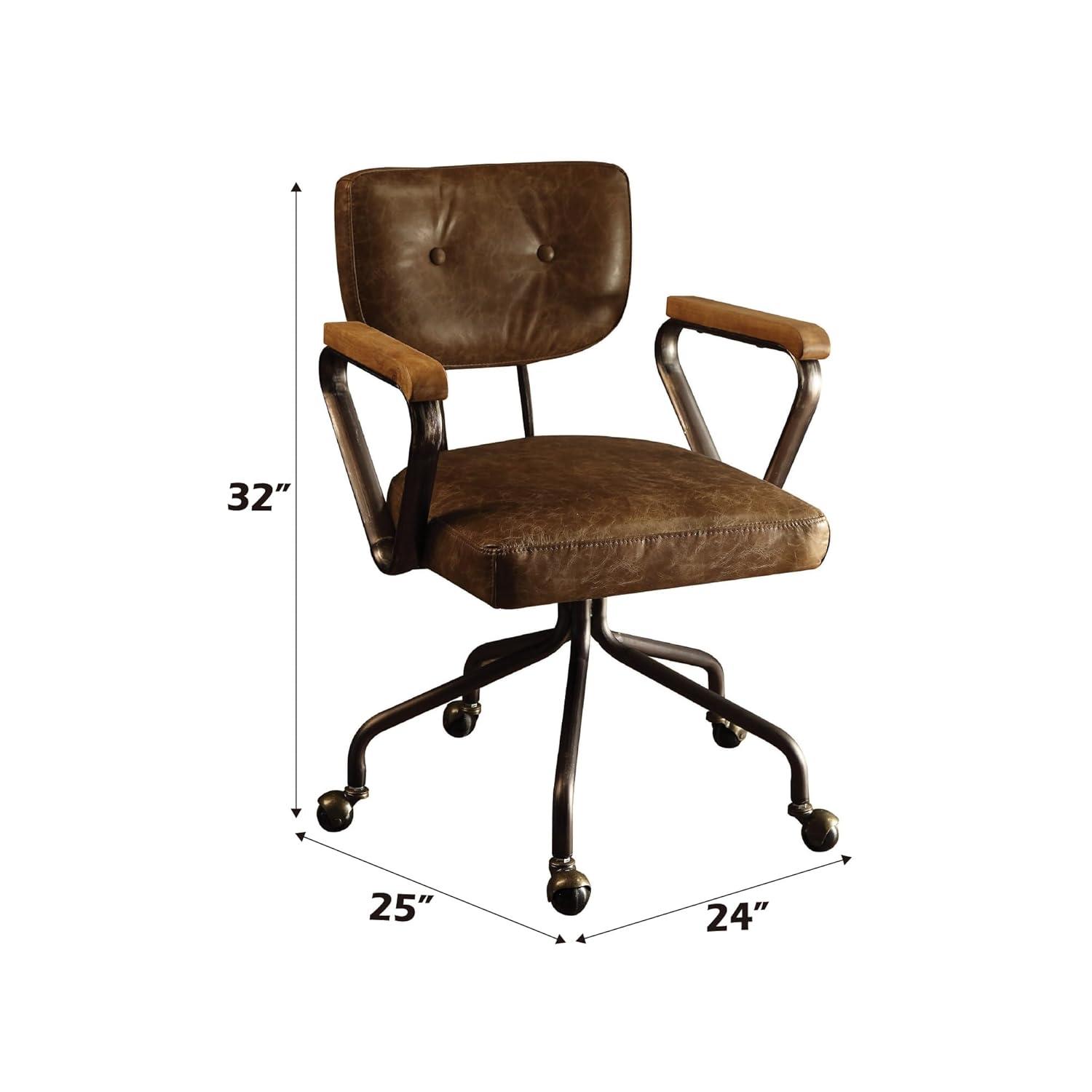 Hallie Genuine Leather Office Chair