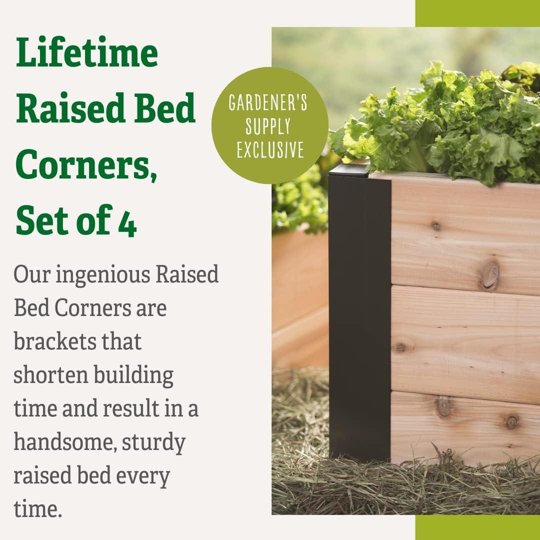 Rustproof Aluminum Raised Garden Bed Corner Brackets Set