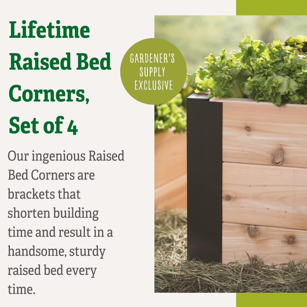 Rustproof Aluminum Raised Garden Bed Corner Brackets Set