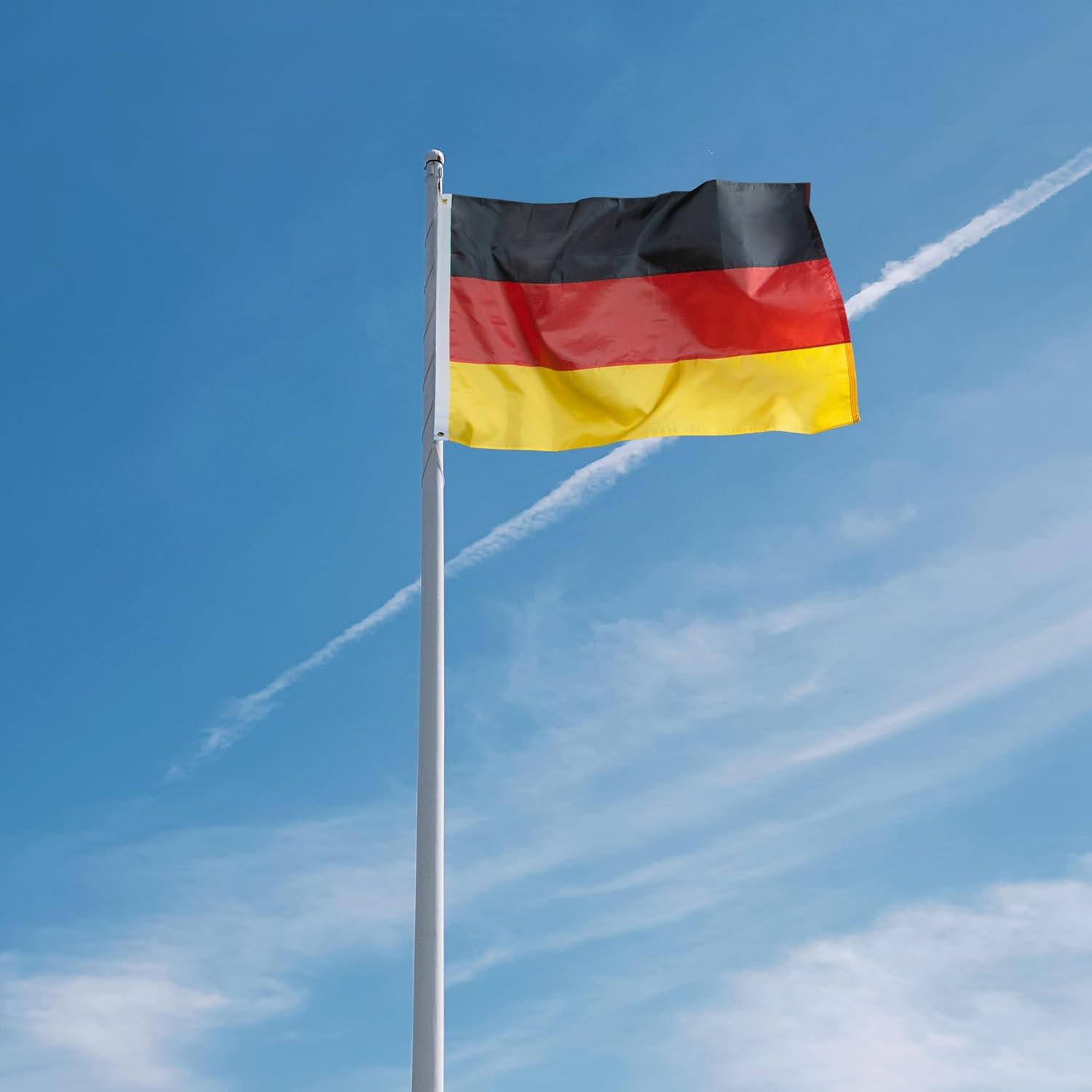 Anley EverStrong Series Nylon Embroidered Germany Flag 3 Ft x5 Ft - German National Banner Flags