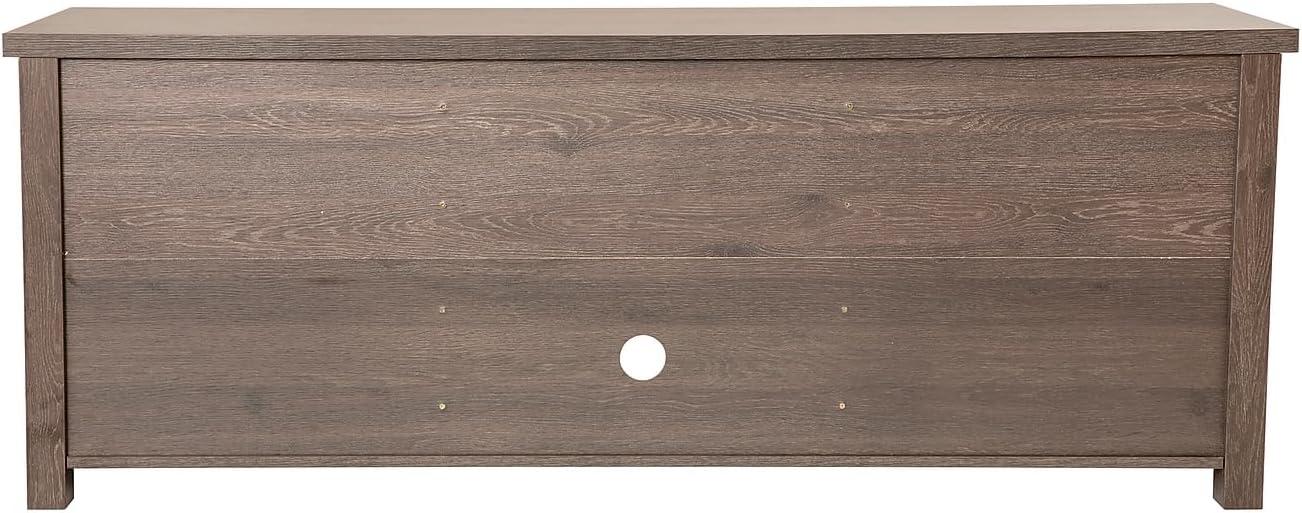 Flash Furniture Hatteras Classic TV Stand for up to 80" TVs with Glass Fronted Doors
