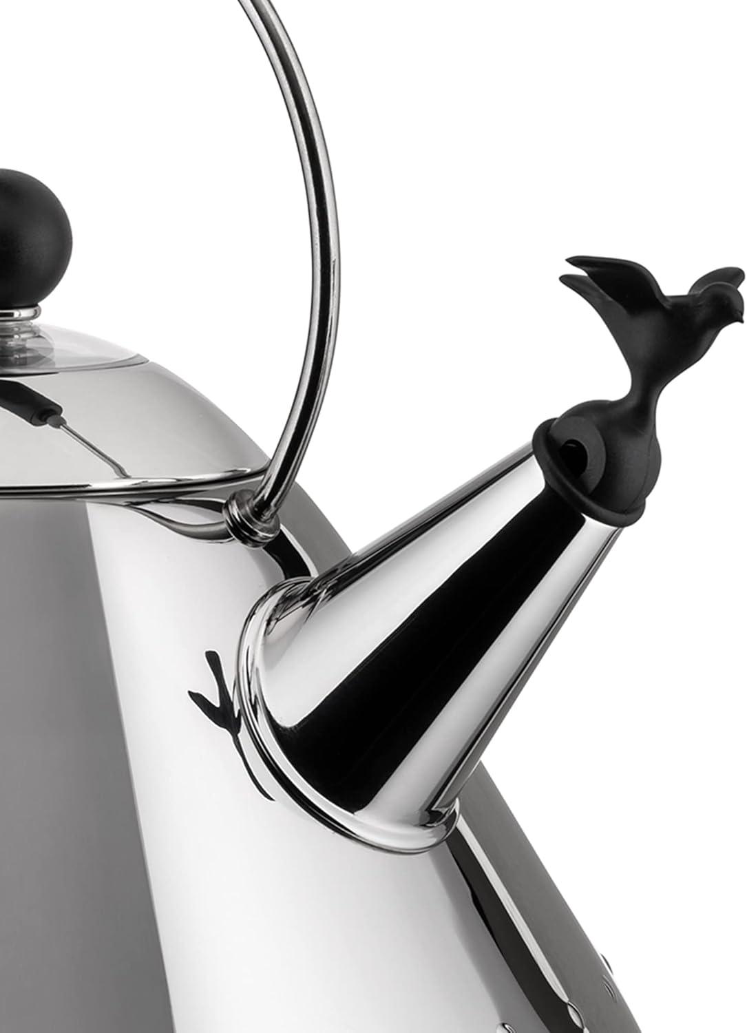 Alessi 9093B - Stainless Steel Kettle with Black Handle