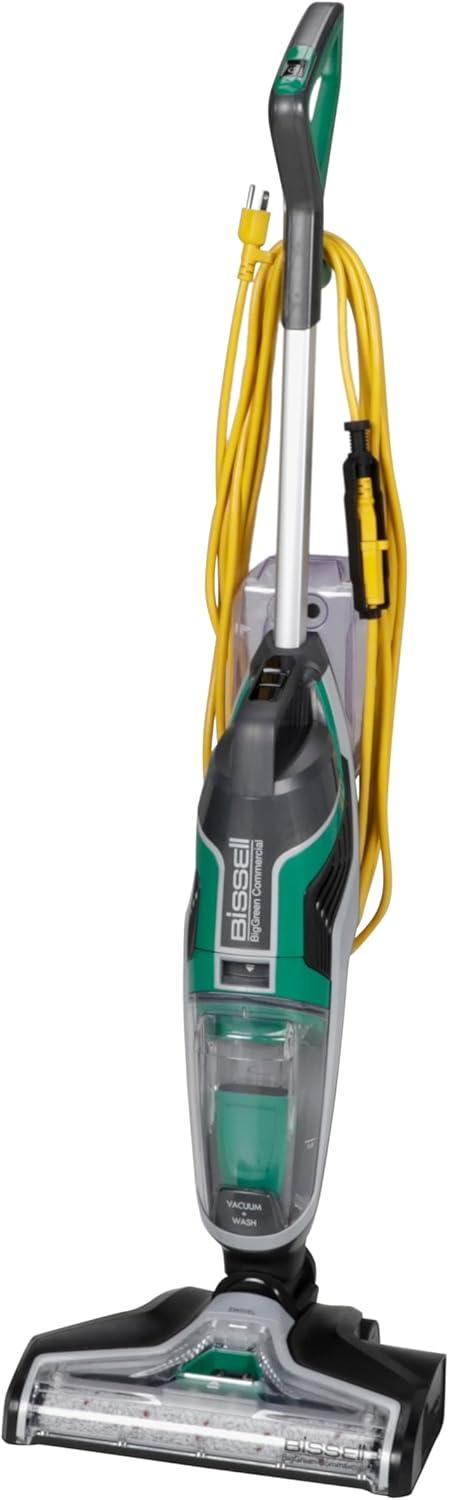 Bissell Commercial Floor Wash 13.5 Inch Combo Wet & Dry Hard Floor Washer/Scrubber & Vacuum BGFW13 + Accessories