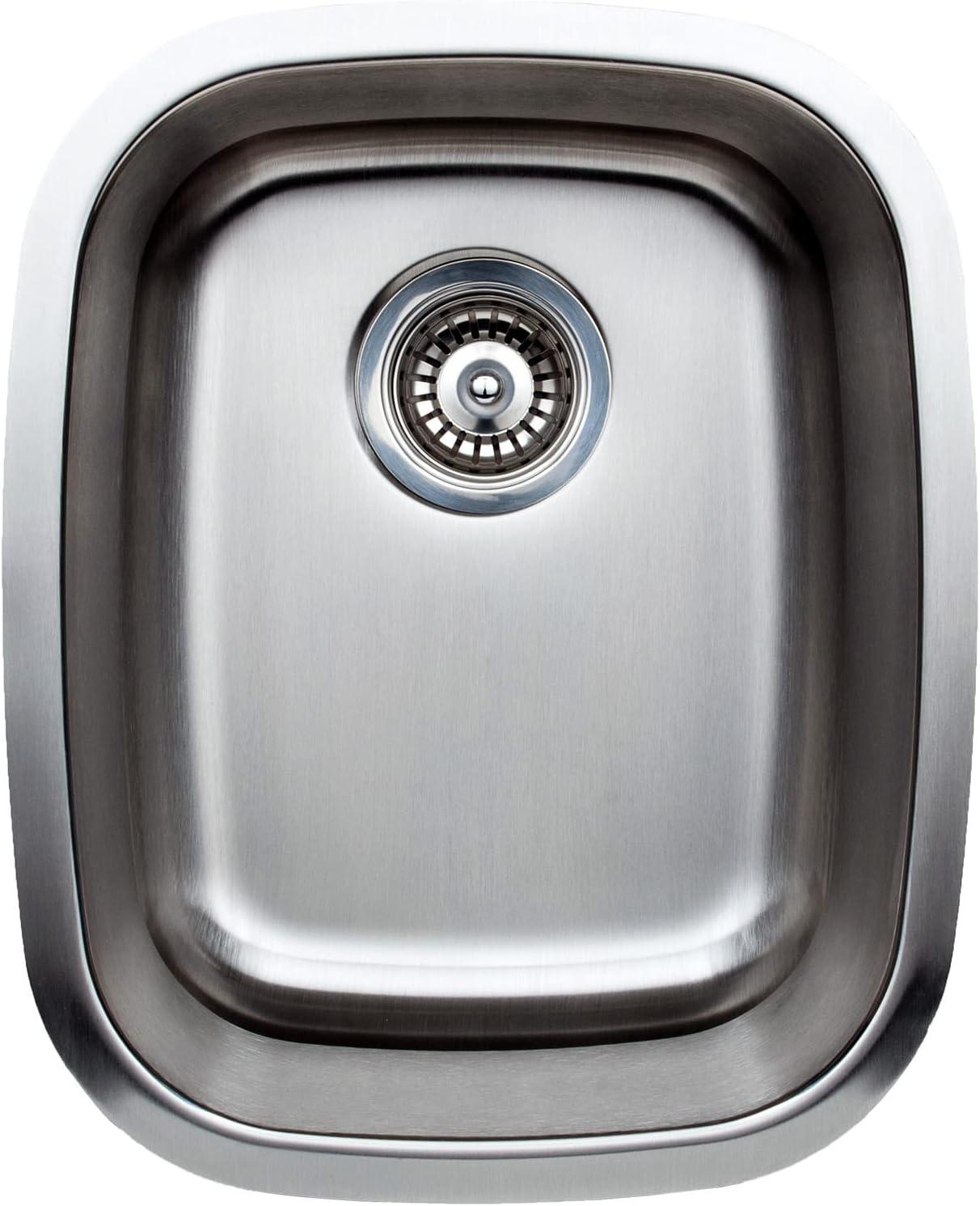 Craftsmen Series 15.25'' L Undermount Single Bowl Stainless Steel Kitchen Sink