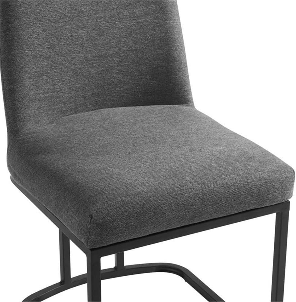 Modway Amplify Sled Base Upholstered Fabric Dining Side Chair