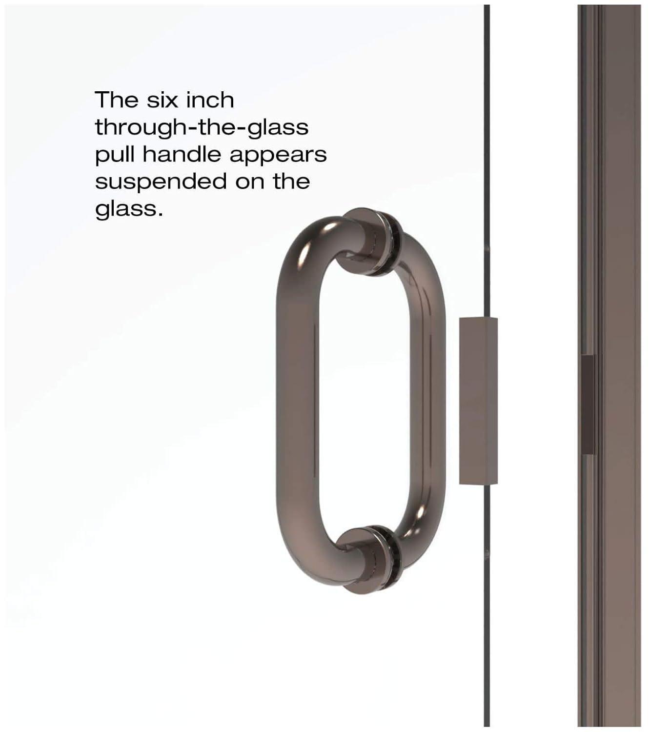 Infinity 28" x 65.56" Pivot Semi-Frameless Shower Door