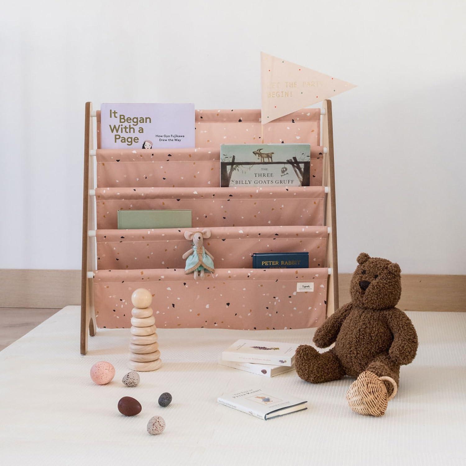 3 Sprouts - Book Shelf - Kids Book Rack Organizer  - Baby Room Bookcase