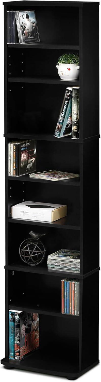 Furinno JAYA Space Saving Multimedia Storage Tower, Espresso