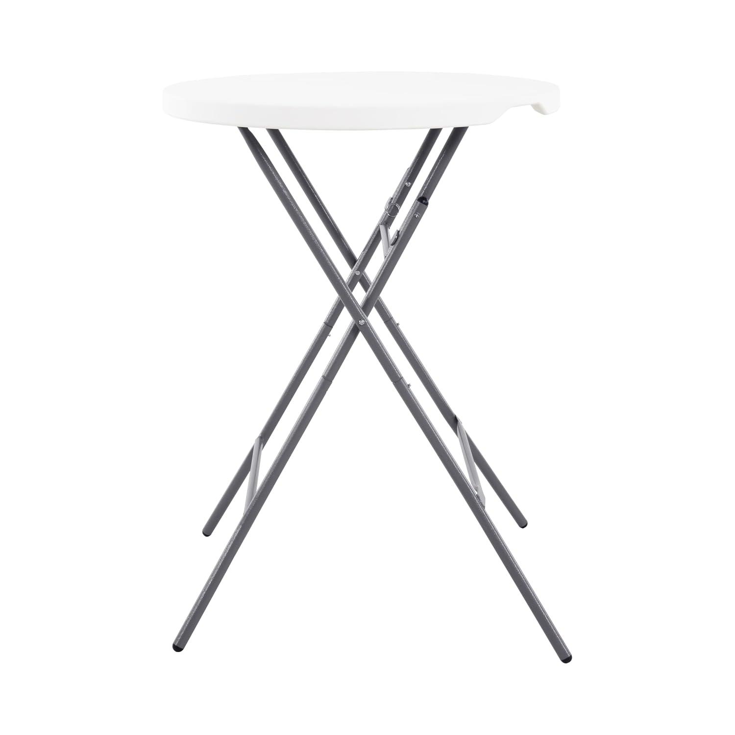 6ft Folding Table Multipurpose Foldable Dinner Table Portable Folding Rectangular Resin Table for Outdoor Camping Picnic Party by Naomi Home - White