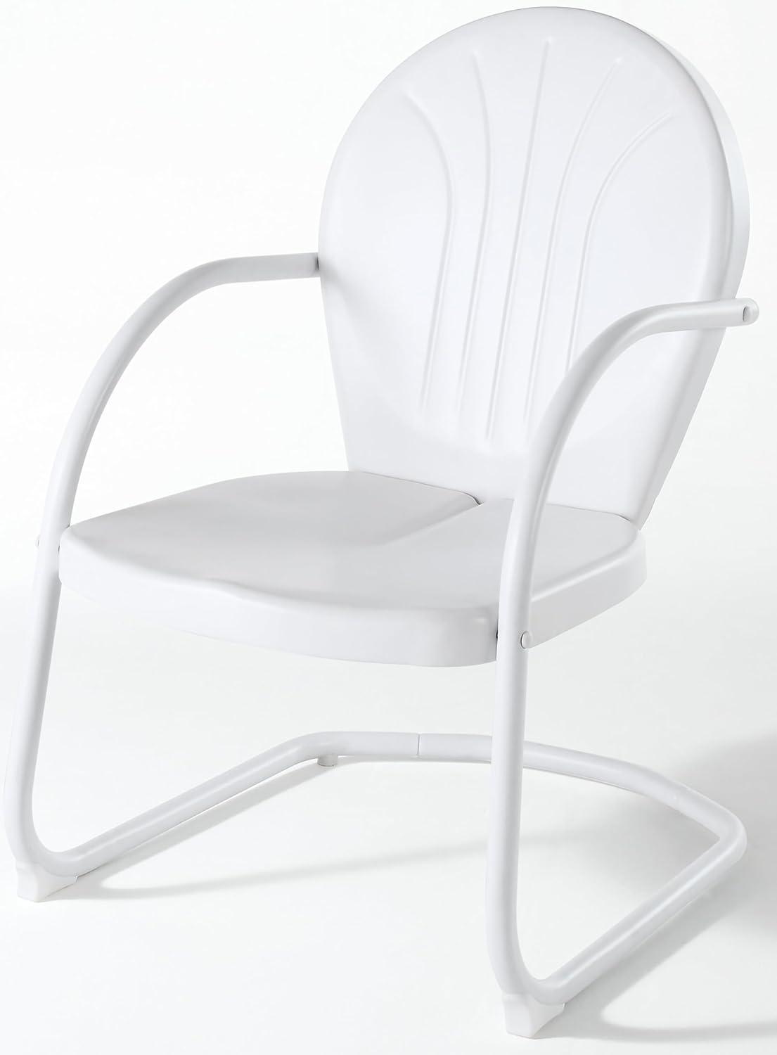 Griffith Metal Chair in White Finish