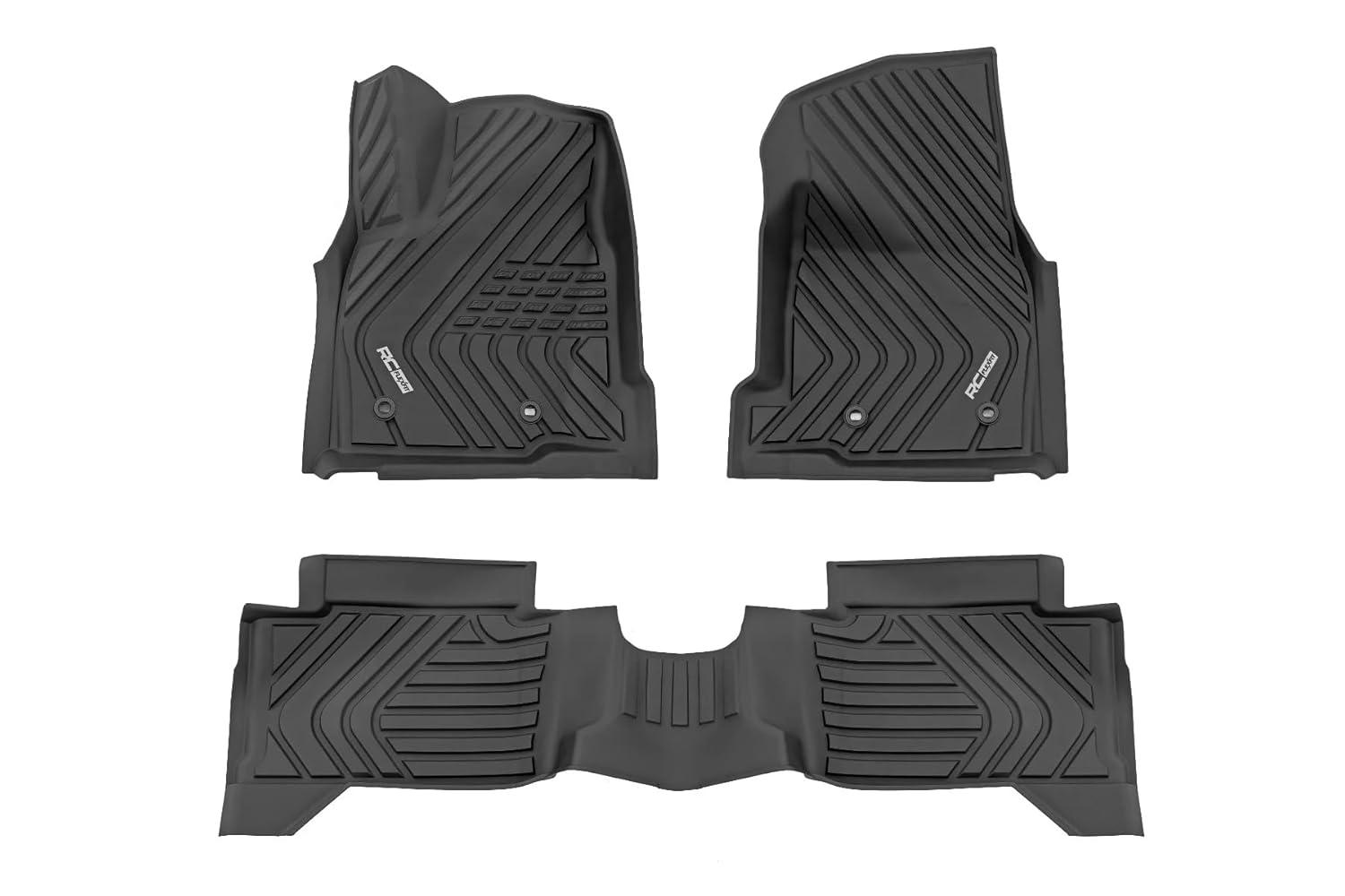 Rough Country Flex-Fit Floor Mats for 2016-2023 Toyota Tacoma - FF-71216