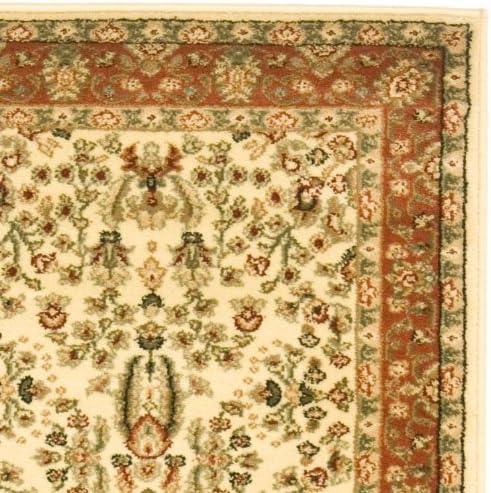 Lyndhurst LNH212 Power Loomed Runner Rug - Ivory/Rust - 2'3"x8' - Safavieh