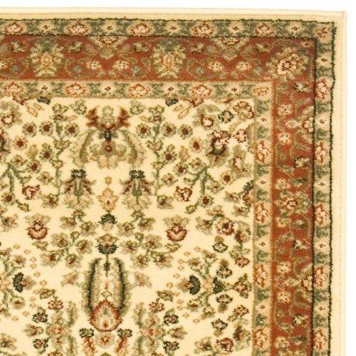 Lyndhurst LNH212 Power Loomed Runner Rug - Ivory/Rust - 2'3"x8' - Safavieh