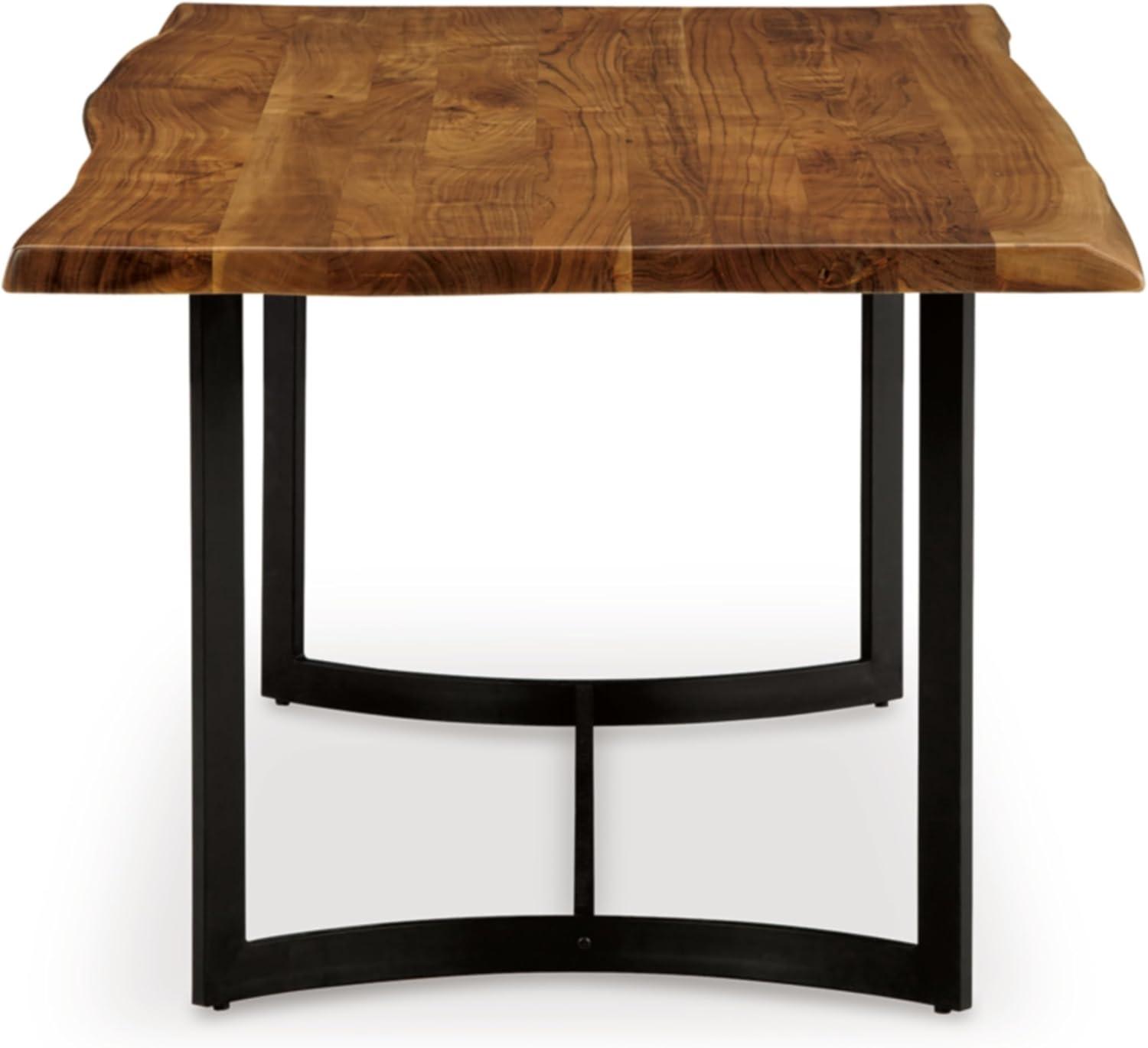 Ashley Furniture Fortmaine Brown & Black Dining Table