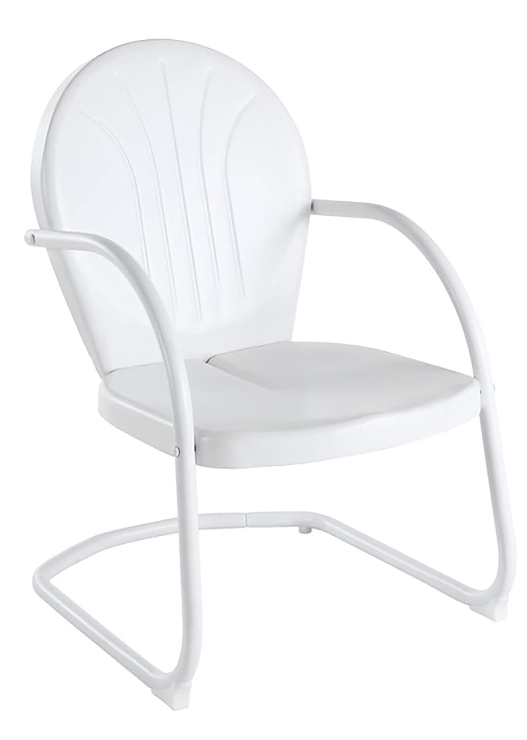 Griffith Metal Chair in White Finish