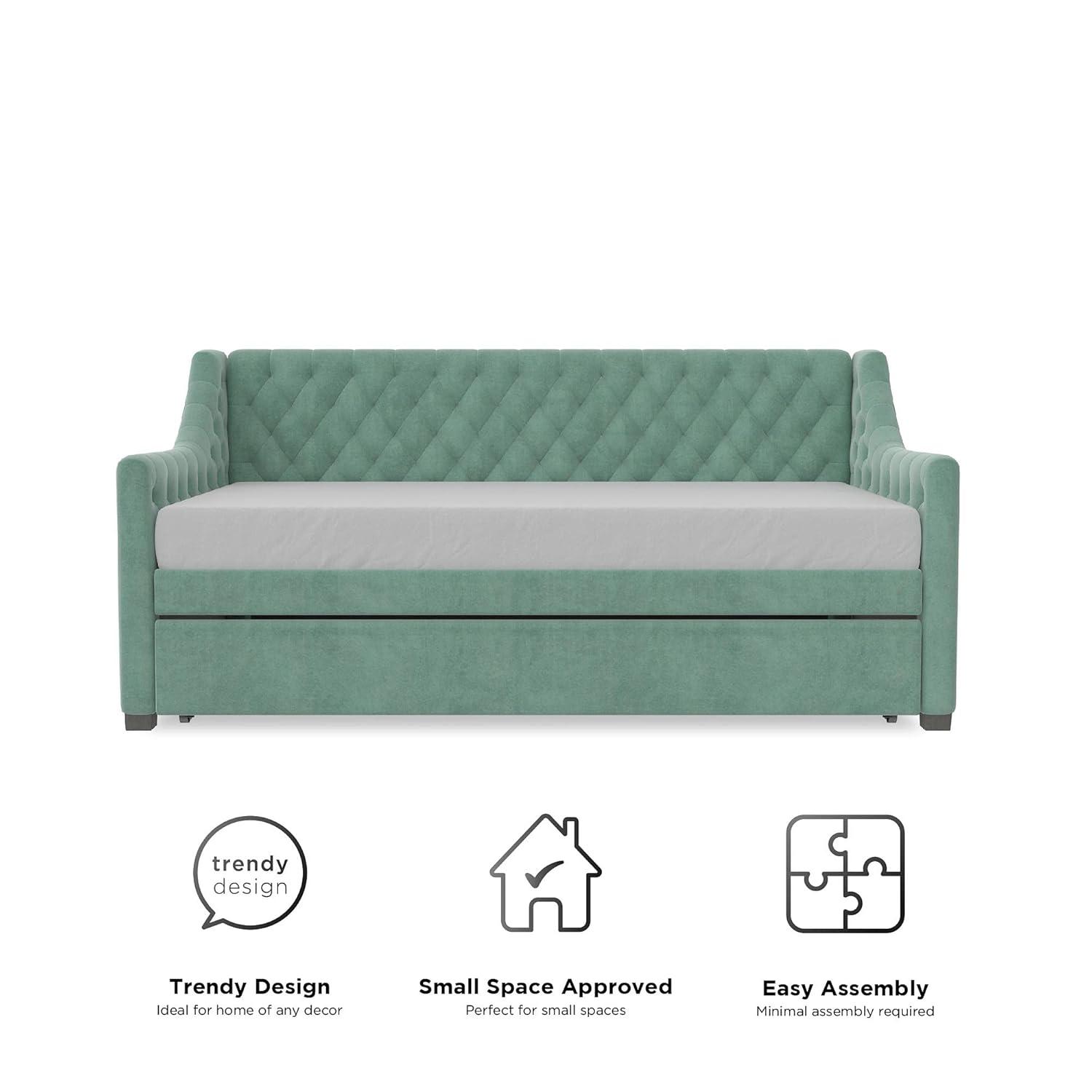 Monarch Hill Ambrosia Upholstered Daybed with Trundle