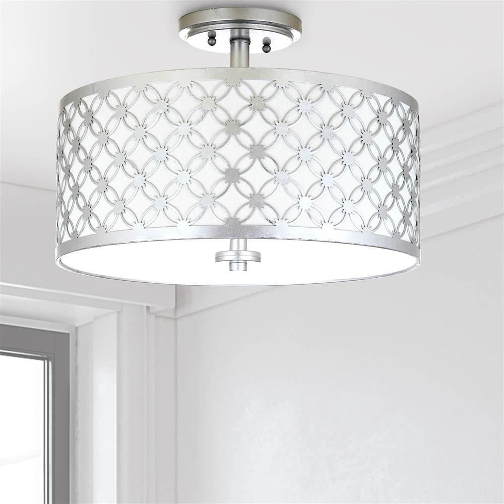 Hutch Flush Mount - FLU4002 - Silver - Safavieh