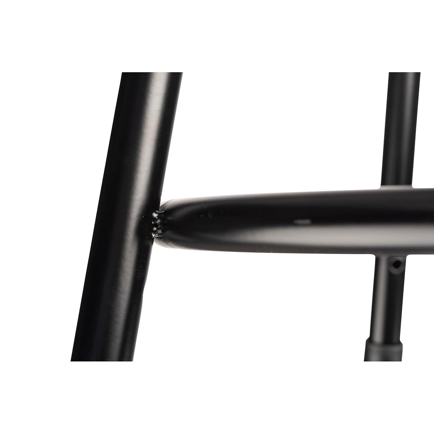 National Public Seating 6400 Series Heavy Duty Vinyl Padded Steel Lab Stool with Footing