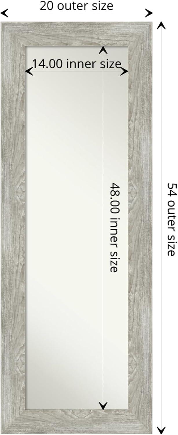 Dove Greywash Full Length Rectangular Wood Mirror