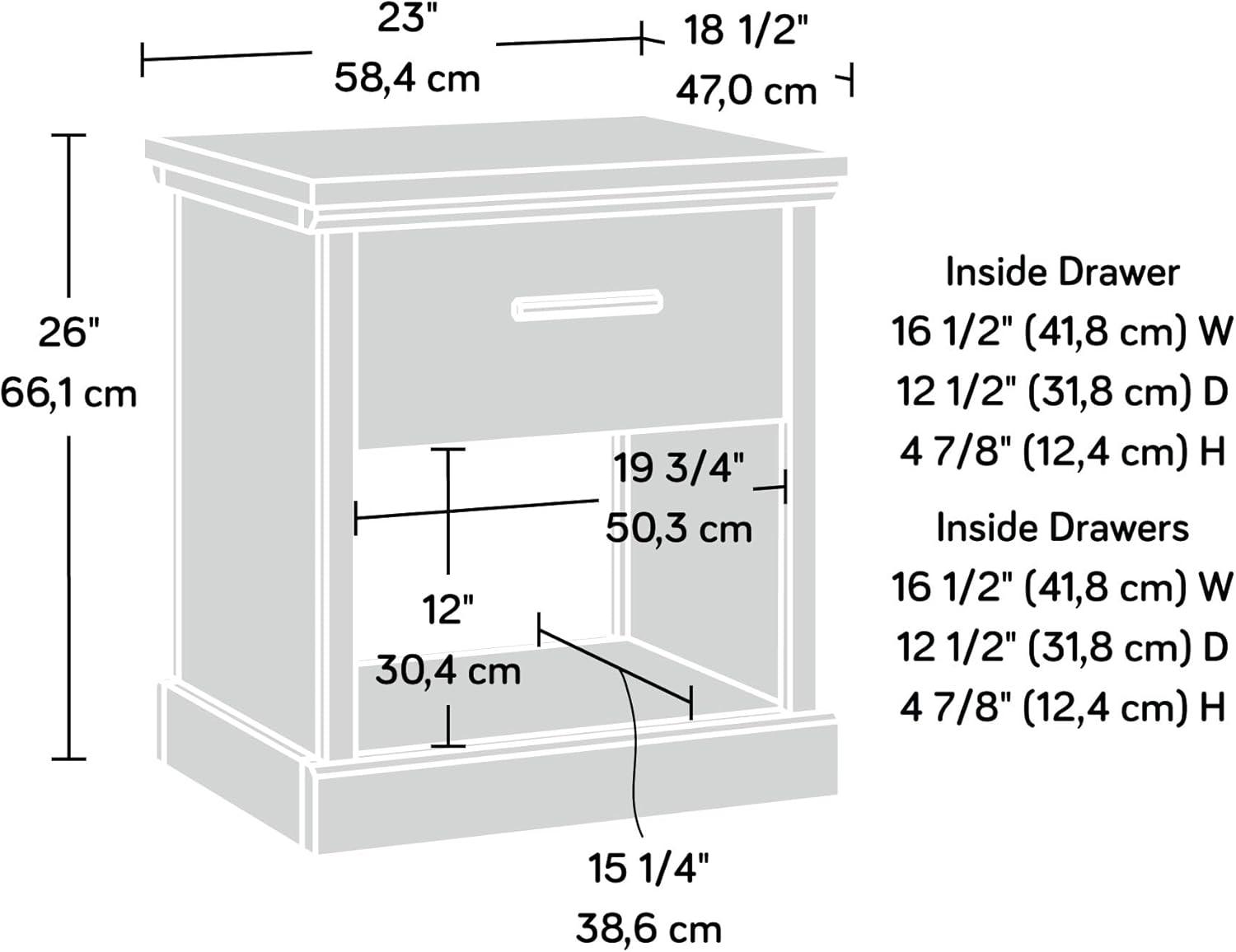 Sauder Aspen Post 22.99'' W Nightstand