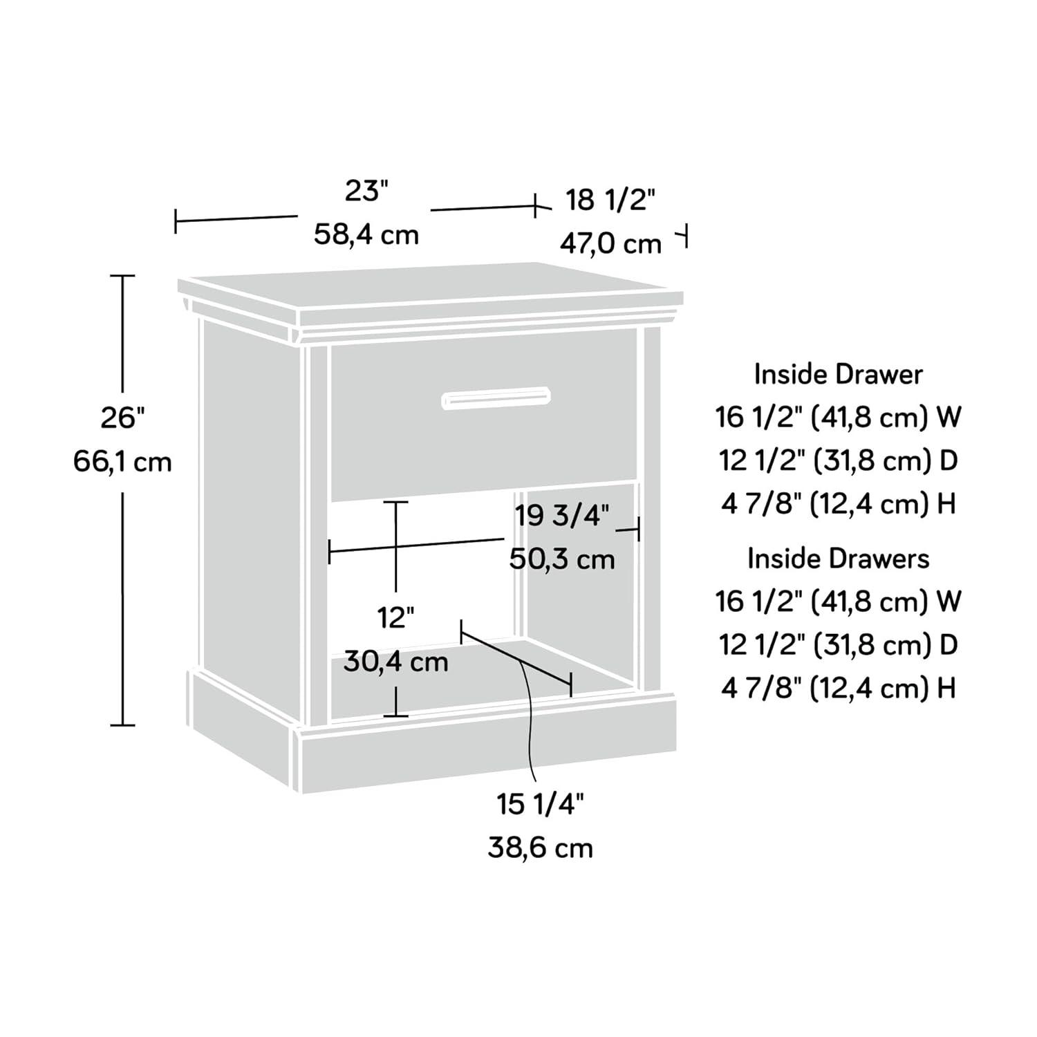 Sauder Aspen Post 22.99'' W Nightstand