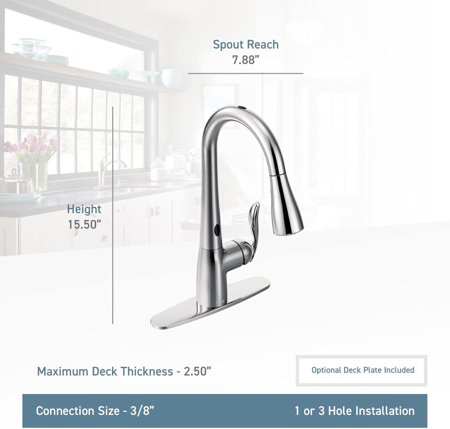 Moen 7594ESRS Spot resist stainless one-handle pulldown kitchen faucet