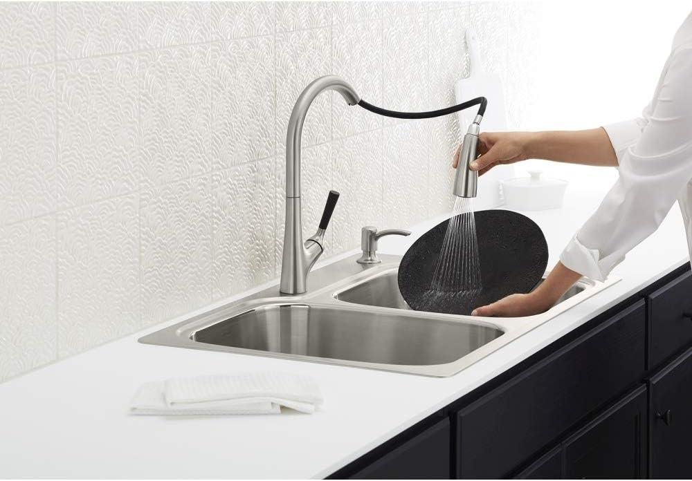 Kohler K-R75791-2PC-NA All-In- One-Kit Kitchen Sink, Brushed Stainless