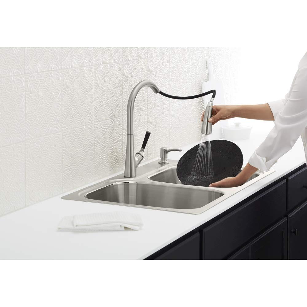 Kohler K-R75791-2PC-NA All-In- One-Kit Kitchen Sink, Brushed Stainless