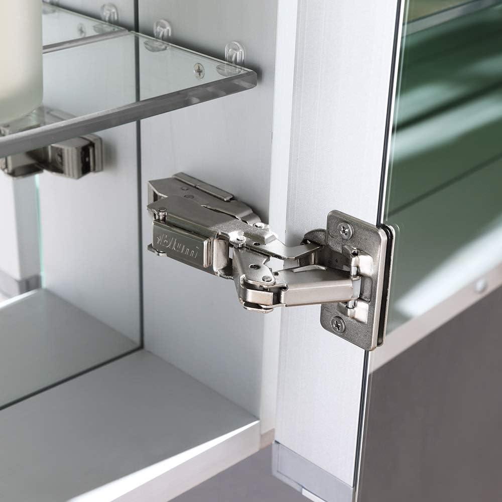 Fresca Spazio 30x30" LED Lighting Aluminum Bathroom Medicine Cabinet in Mirrored