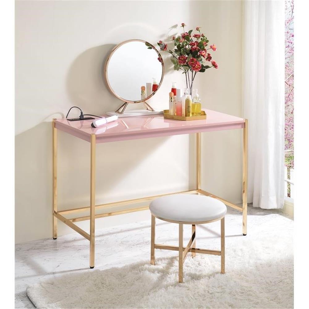Plethoria Home Writing Desk with USB Ports